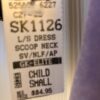 GK LAVENDER VELVET CHILD SMALL LgSLV FOIL YOKE ICE FIGURE SKATE DRESS Sz CS NWT! - Image 8