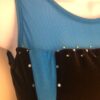 GK FIGURE SKATE ESPRESSO VELVET ADULT SMALL SLVLS BLUE MESH YOKE JA DRESS Sz AS - Image 2