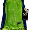 GK GREEN CHILD X-SMALL GREEN VELVET BLUE BLACK GYMNASTICS DANCE TANK LEOTARD XS