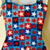 GK LEOTARD ADULT SMALL PATRIOTIC STAR PRINT FOIL TANK GYMNASTIC DANCE NWT! AS - Image 2