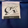 GK DANCE JAZZ TOP GIRLS MEDIUM BLUE VELVET FOIL CRISSCROSS STRAPS CAMISOLE SZ M - Image 8