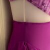 GK FIGURE SKATE DRESS ADULT X-SMALL SLVLS MATTE TRICOT PRINT VIOLET MESH AXS NWT - Image 4
