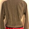 GK FITTED ICE SKATE JACKET ADULT MEDIUM GRAY FLEECE VELVET TRIM ZIP SZ M NWT! - Image 2