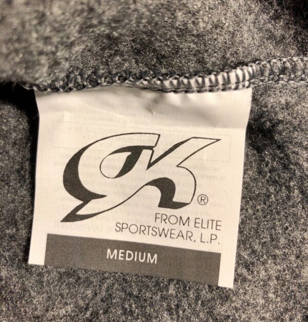 GK FITTED ICE SKATE JACKET ADULT MEDIUM GRAY FLEECE VELVET TRIM ZIP SZ M NWT! - Image 11