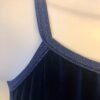 GK DANCE JAZZ TOP ADULT SMALL BLUE VELVET FOIL X-BACK FOIL STRAPS CAMISOLE Sz AS - Image 2