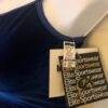 GK DANCE JAZZ TOP ADULT SMALL BLUE VELVET FOIL X-BACK FOIL STRAPS CAMISOLE Sz AS - Image 4
