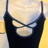 GK DANCE JAZZ TOP ADULT SMALL BLUE VELVET FOIL X-BACK FOIL STRAPS CAMISOLE Sz AS - Image 5