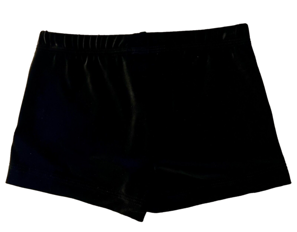 GK WORKOUT SHORTS ADULT SMALL MICRO MINI BLACK VELVET CHEER DANCE GYMNASTIC SZ S - Image 5