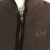 GK BLACK VEST ADULT MEDIUM POLYESTER FLEECE VELVET TRIM FRONT ZIP SKATE GYM AM - Image 2
