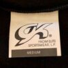 GK BLACK VEST ADULT MEDIUM POLYESTER FLEECE VELVET TRIM FRONT ZIP SKATE GYM AM - Image 6