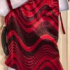 GK ELITE JAZZ TOP CHILD MEDIUM RED BLACK VELVET SLING STYLE DANCE CHEER GYM CM - Image 4