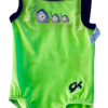 GK GREEN CHILD X-SMALL FOIL CATERPILLAR ACCENT GYMNASTICS DANCE TANK LEOTARD XS - Image 8