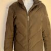 Jones New York Womens Medium Brown Puffer Down Feather Collar Front Zip Jacket - Image 3