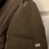Jones New York Womens Medium Brown Puffer Down Feather Collar Front Zip Jacket - Image 5