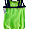 GK GREEN CHILD X-SMALL FOIL CATERPILLAR ACCENT GYMNASTICS DANCE TANK LEOTARD XS - Image 10