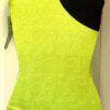 GK ELITE TANK LADIES SMALL LEMON LIME BLACK FOIL GYMNASTS DANCE LEOTARD AS NWT! - Image 3