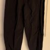 GK WARM UP ADULT X-LARGE BLACK CRINKLE SUPPLEX NYLON GYM CHEER ATHLETIC PANTS XL - Image 5