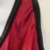 GK DANCE JAZZ CHEER LADIES SMALL BURGUNDY MYSTIQUE CRISSCROSS HALTER TOP Sz AS - Image 2