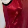 GK DANCE JAZZ CHEER LADIES SMALL BURGUNDY MYSTIQUE CRISSCROSS HALTER TOP Sz AS - Image 3