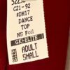GK DANCE JAZZ CHEER LADIES SMALL BURGUNDY MYSTIQUE CRISSCROSS HALTER TOP Sz AS - Image 5