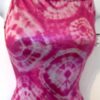 GK DANCE CHEER ADULT X-SMALL PINK WHITE TIE DYE FOIL CAMISOLE SKATE TOP Sz AXS