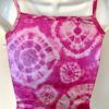 GK DANCE CHEER ADULT X-SMALL PINK WHITE TIE DYE FOIL CAMISOLE SKATE TOP Sz AXS - Image 6