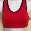 GK ELITE CHEER CROP TOP ADULT SMALL RED BLACK DRYTECH  RACERBACK AS NWT!