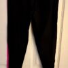 GK ICE SKATE LEGGINGS ADULT SMALL BLACK MICROFIBER GYMNASTS CHEER WARM UP  Sz S - Image 3