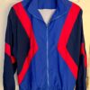 GK BLUE RED SUPPLEX ADULT LARGE GYMNAST ALL SPORT TRADITIONAL WARM UP JACKET L - Image 2