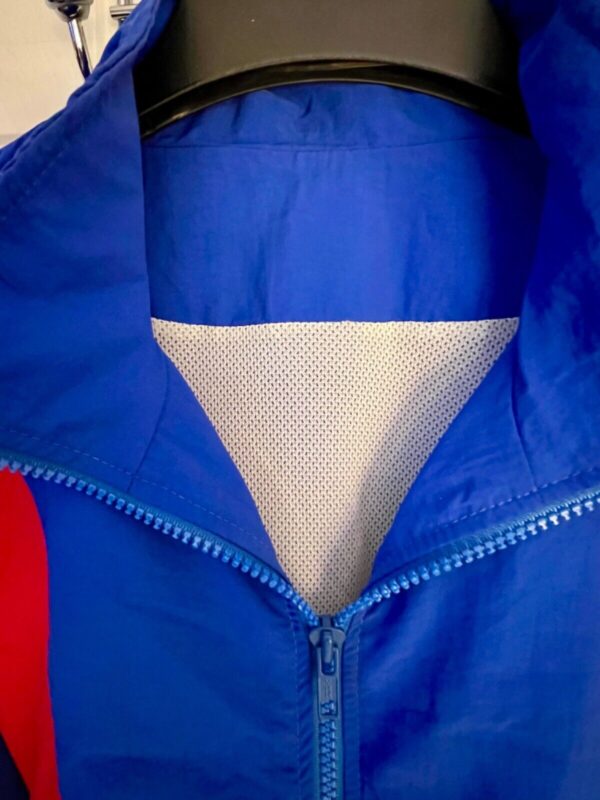 GK BLUE RED SUPPLEX ADULT LARGE GYMNAST ALL SPORT TRADITIONAL WARM UP JACKET L - Image 3