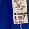 GK â€œSKATEâ€ GRAPHIC ADULT SMALL ROYAL COTTON ATHLETIC LOUNGE STRIPES PANTS Sz AS - Image 4