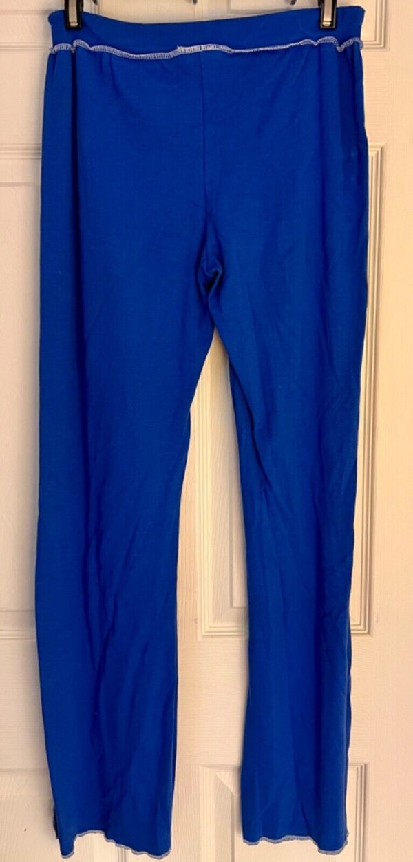 GK â€œSKATEâ€ GRAPHIC ADULT SMALL ROYAL COTTON ATHLETIC LOUNGE STRIPES PANTS Sz AS - Image 5