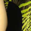 GK LONG LEAF ADULT X-SMALL ASYM FOIL BLACK N/S SEQUINZ GYMNASTICS LEOTARD Sz AXS - Image 4