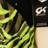 GK LONG LEAF ADULT X-SMALL ASYM FOIL BLACK N/S SEQUINZ GYMNASTICS LEOTARD Sz AXS - Image 5