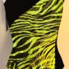 GK LONG LEAF ADULT X-SMALL ASYM FOIL BLACK N/S SEQUINZ GYMNASTICS LEOTARD Sz AXS - Image 7