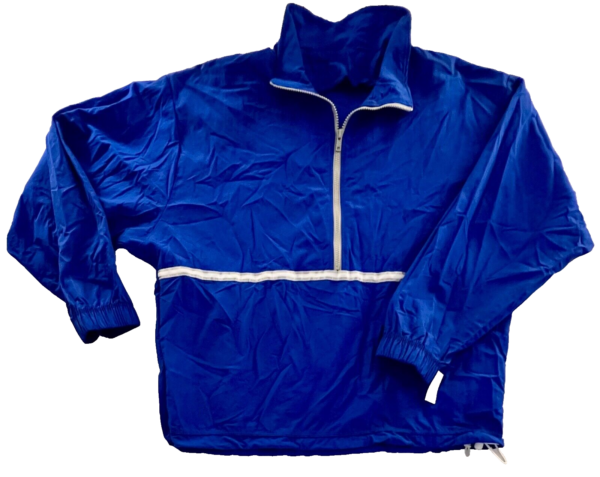 GK BLUE SUPPLEX ADULT LARGE GYMNASTIC ALL SPORT WARM UP JACKET WINDBREAKER SZ L - Image 7