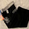 GK â€œCHEER TEAM USAâ€ GRAPHIC GIRLS SMALL BLACK COTTON ATHLETIC LOUNGE CAPRI Sz CS - Image 4