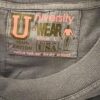 VTG UNIVERSITY WEAR MENS LARGE NAVY HVY WT COTTON POCKET TEE NO SHRINK Sz L - Image 4