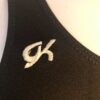 GK COMPETITION SHIRT SINGLET CHILD MEDIUM BLACK N/S TRADITIONAL LEG CUT CM NWT! - Image 2