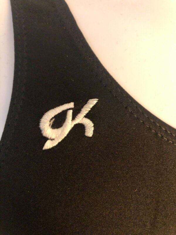 GK COMPETITION SHIRT SINGLET CHILD MEDIUM BLACK N/S TRADITIONAL LEG CUT CM NWT! - Image 2