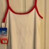 GK CAMISOLE TOP ADULT LARGE WHITE COTTON "I LOVE GYMNASTICS" GLITTER GRAPHICS L - Image 9