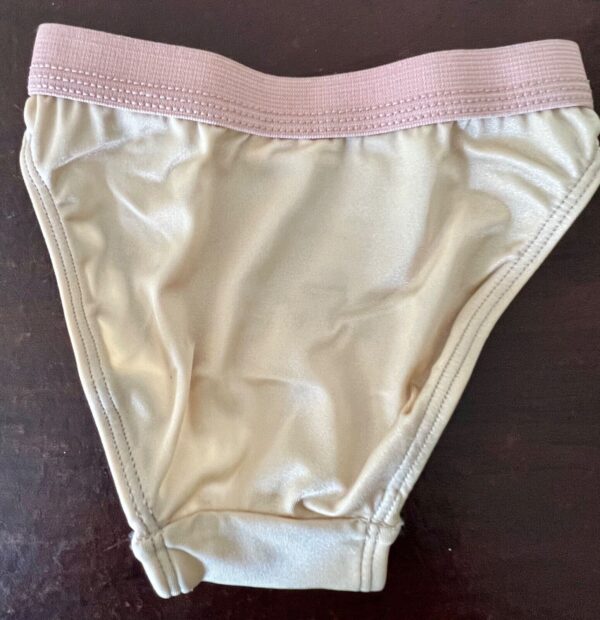 GK HI-CUT NYLON/SPANDEX CHILD SMALL #1411SO GYMNASTICS DANCE BEIGE BRIEF Sz CS - Image 5