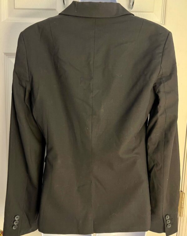 Banana Republic Women's Black Wool Blend  Blazer SZ 6 Lined Three Button EUC - Image 3