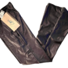 LEOâ€™S DANCEWEAR JAZZ CHILD MEDIUM BLACK SHINY WET LOOK BOOT LEG DANCE PANTS SZ M - Image 3