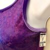 GK JAZZ DANCE CHEER ADULT SMALL FUCHSIA HOLOGRAM PURPLE VELV TANK CROP TOP Sz AS - Image 4