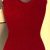GK RED GLITTER VELVET ADULT X-SMALL METAL JA GYMNASTIC DANCE TANK LEOTARD Sz AXS - Image 7