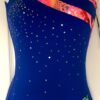 GK RADIANT WAVE ADULT X-SMALL ROYAL N/S SUNSET FOIL GYMNASTICS TANK LEOTARD AXS