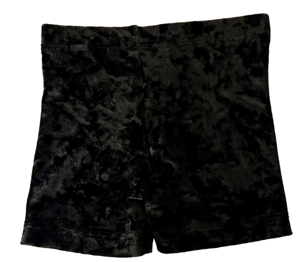 CRUSHED VELVET CHILD X-SMALL GK WORKOUT DANCE CHEER SHORTS BLACK SZ XS NWT! - Image 5