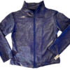 GK WARM UP JACKET ADULT SMALL BLUE SPARKLE FOIL ZIP FRONT GYM DANCE CHEER S - Image 6