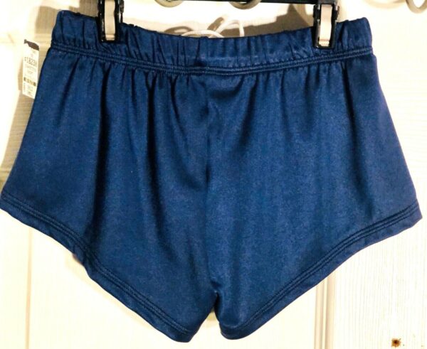 GK Elite BOYS SMALL COMPETITION SHORTS NAVY N/S GYMNASTICS RUNNING GYM Sz CS NWT - Image 3